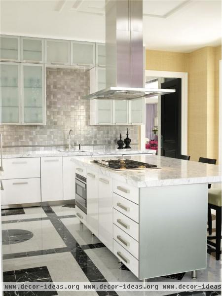 Elegant Contemporary Kitchen by Jamie Herzlinger