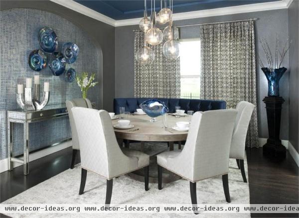 Dramatic Contemporary Dining Room by Rhonda Vandiver-White