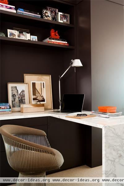 Classic Contemporary Home Office by Tony Cappoli