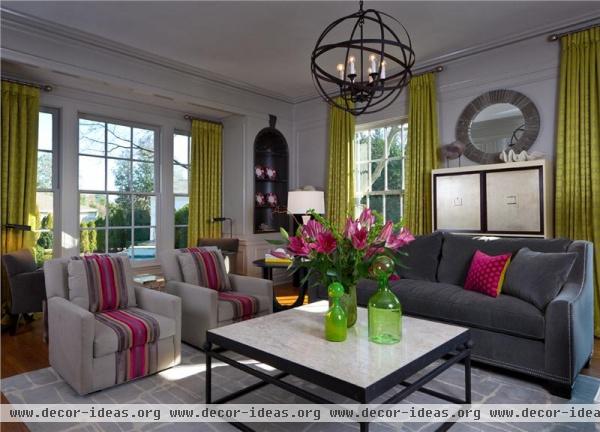 Classic Contemporary Living Room by Jamie Beckwith