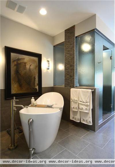 Elegant Contemporary Bathroom by Christine Salas