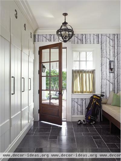 Casual Contemporary Foyer by Susan Anthony