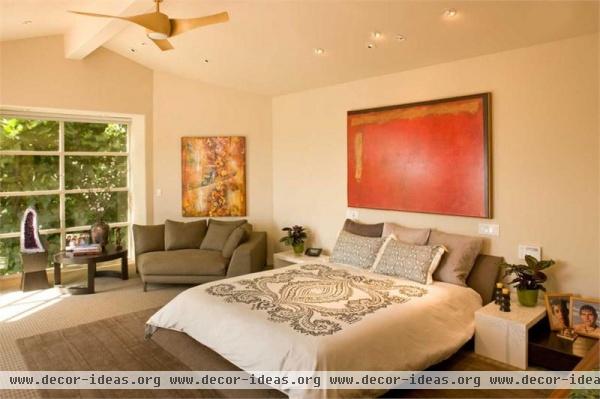 Relaxing Contemporary Bedroom by Susan Jay Freeman