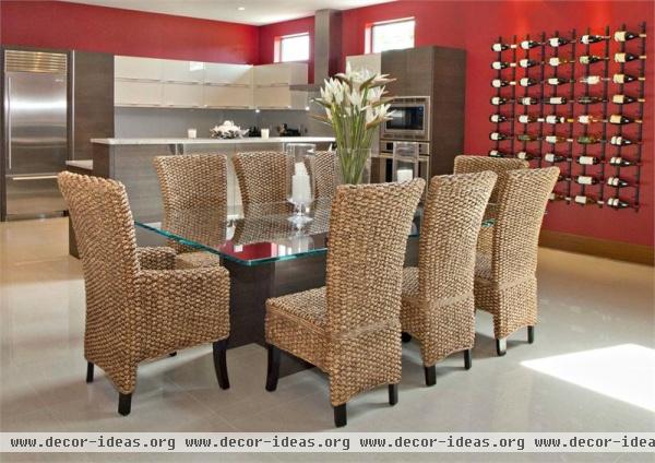 Open Contemporary Dining Room by Alena Capra