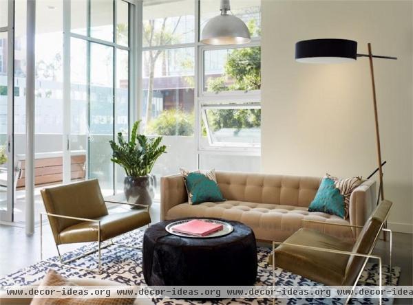 Sunny Contemporary Living Room by Gabriel Benroth, Adam Rolston & Drew Stuart