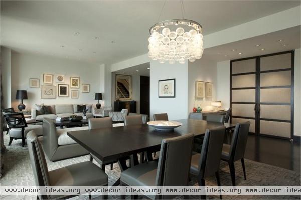 Classic Contemporary Dining Room by Michael Abrams