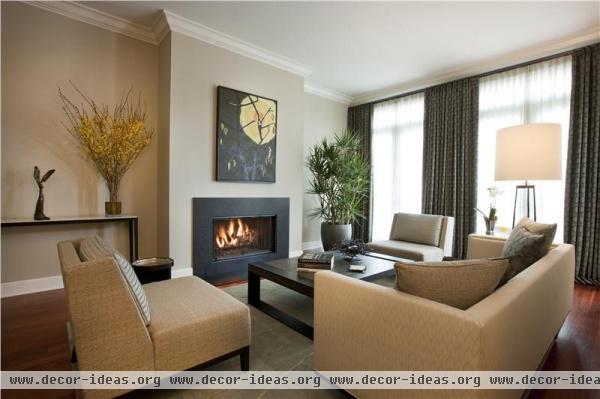 Classic Contemporary Living Room by Michael Abrams