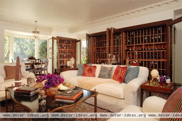 Formal Traditional Living Room by Timothy Corrigan