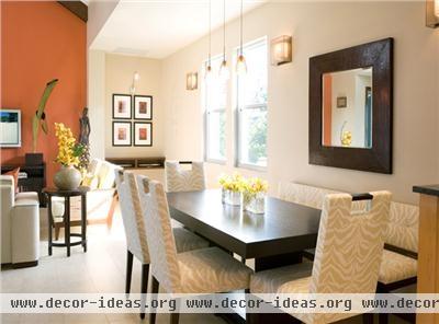 Light Contemporary Dining Room by Mimi Fong