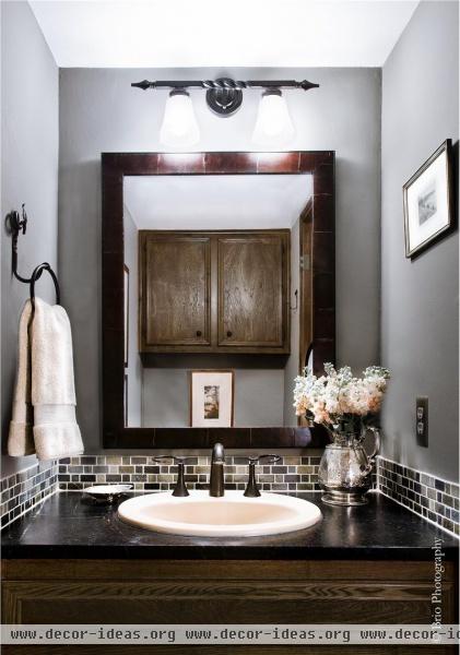 Romantic Contemporary Bathroom by Allison Jaffe