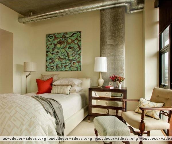 Cozy Transitional Bedroom by Garrison Hullinger