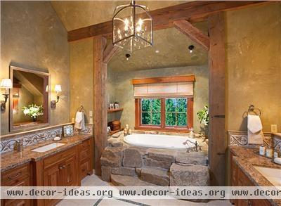 Homey Country/Rustic Bathroom by Lynette Zambon & Carol Merica