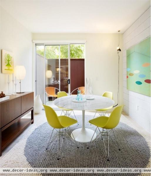 Sunny Contemporary Dining Room by Gabriel Benroth, Adam Rolston & Drew Stuart