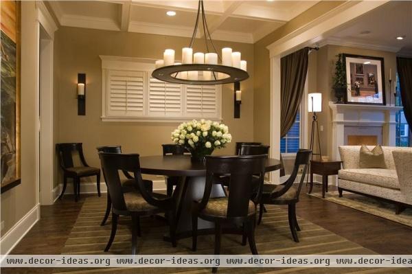 Classic Transitional Dining Room by Michael Abrams