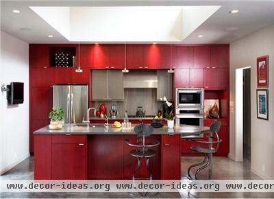 Dramatic Contemporary Kitchen by Traci Kearns