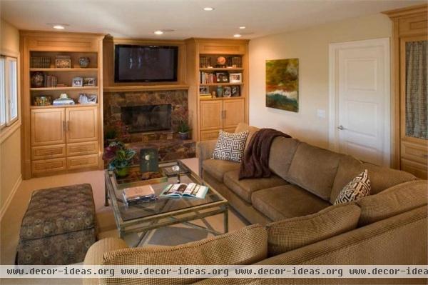 Casual Transitional Family Room by Susan Jay Freeman