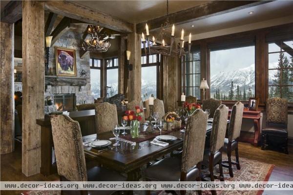 Cozy Country/Rustic Dining Room by Jerry Locati