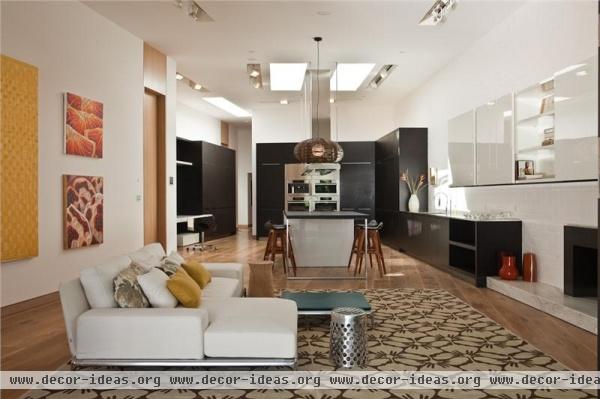 Open Contemporary Kitchen by ASKIN BAS