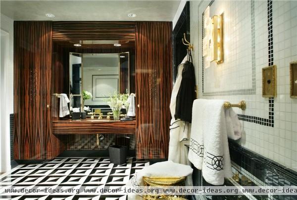 Elegant Contemporary Bathroom by Jamie Herzlinger