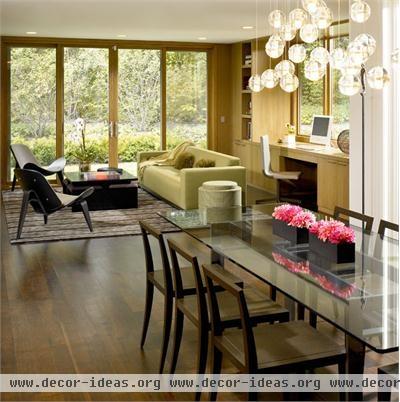 Open Contemporary Dining Room by Gary Lee