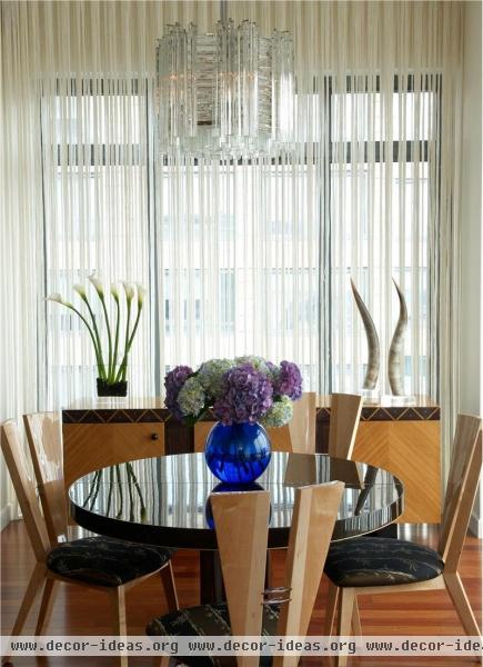 Light Contemporary Dining Room by Phyllis Harbinger