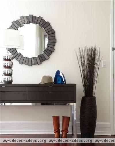 Elegant Contemporary Foyer by Amanda Moore