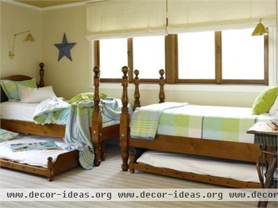 Cozy Traditional Kid's Room by Kathryn Scott