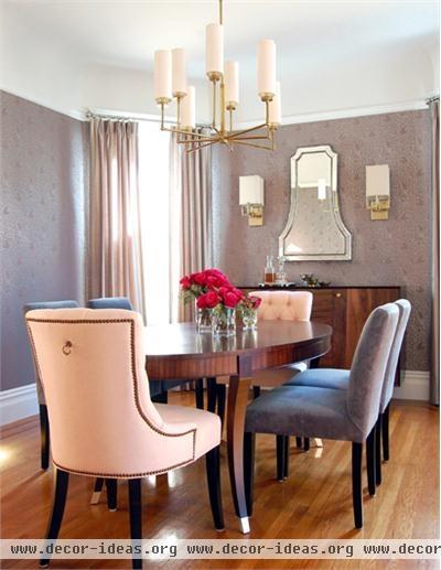 Classic Contemporary Dining Room by Jennifer Jones