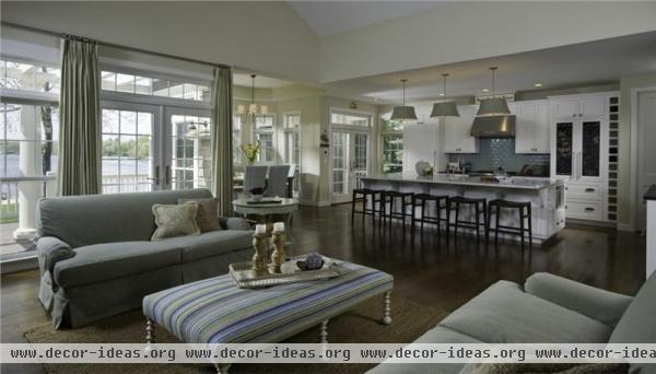 Open Contemporary Living Room by Susan Fredman