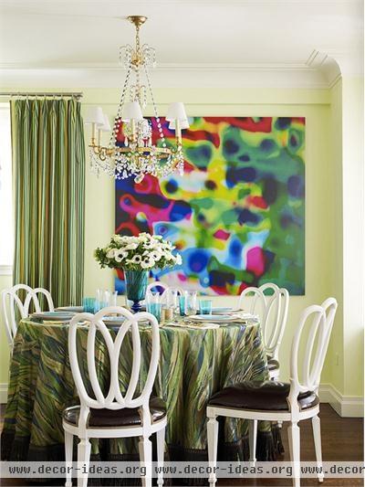 Cozy Transitional Dining Room by Drake Design Associates