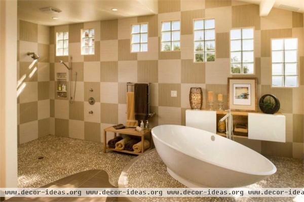 Relaxing Contemporary Bathroom by Susan Jay Freeman