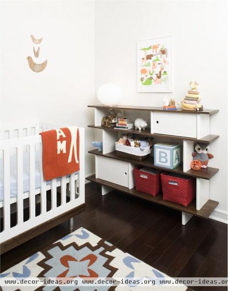 Light Contemporary Kid's Room by Amanda Moore