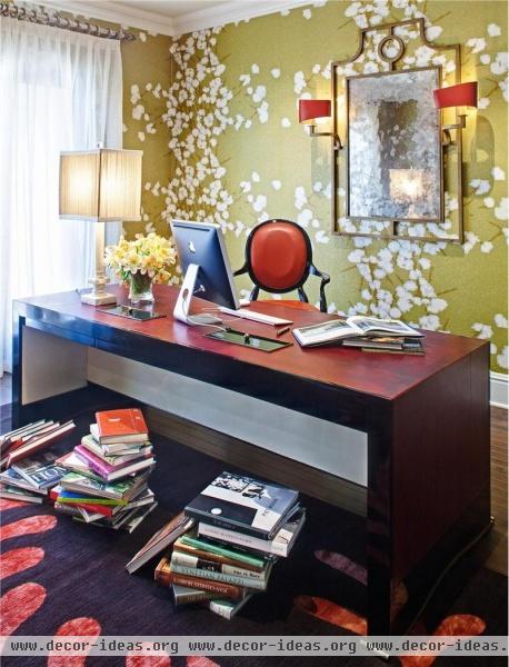 Casual Contemporary Home Office by Jamie Herzlinger