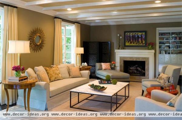 Classic Transitional Living Room by Kenneth Brown