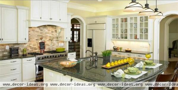 Airy Transitional Kitchen by Joseph Grainda