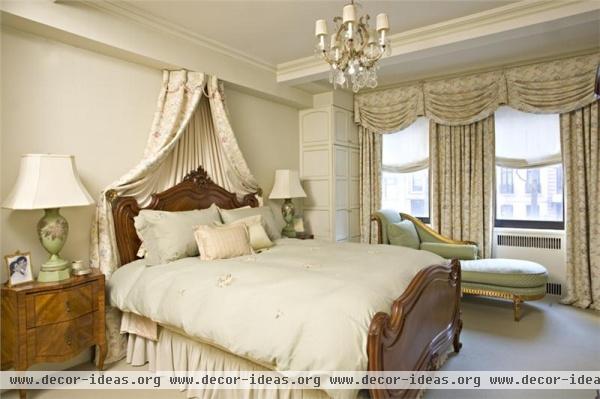 Romantic Transitional Bedroom by Ruth Kintzer