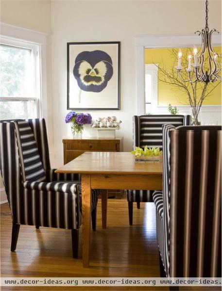 Dramatic Traditional Dining Room by Margaret Carter