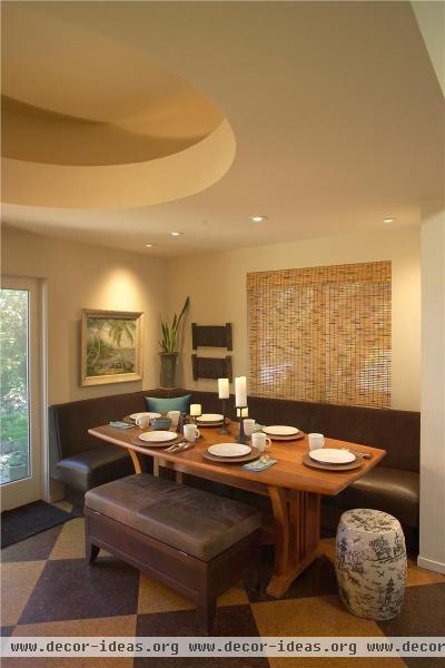 Cozy Transitional Dining Room by Jane Ellison