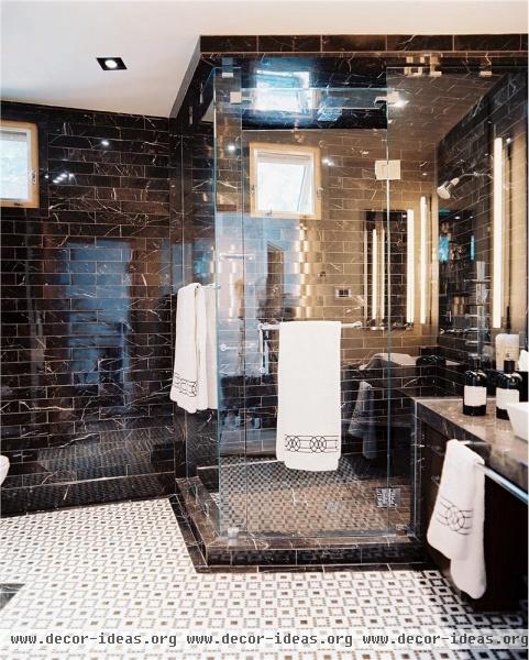 Elegant Contemporary Bathroom by Jamie Herzlinger