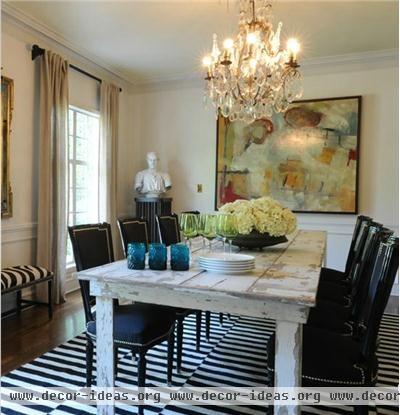 Classic Transitional Dining Room by Kenneth Brown