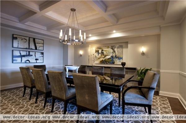 Classic Contemporary Dining Room by Michael Abrams