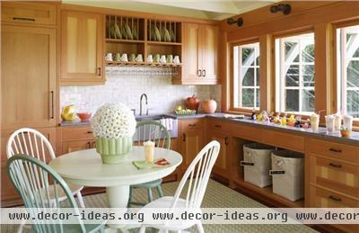 Casual Transitional Kitchen by Lisa Peck