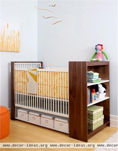 Light Contemporary Kid's Room by Amanda Moore