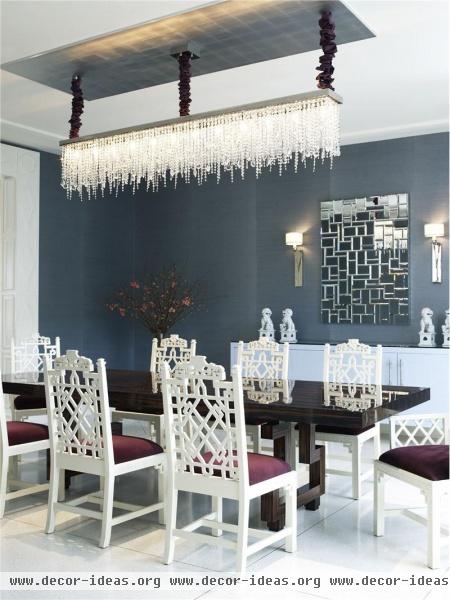 Elegant Contemporary Dining Room by Jamie Herzlinger