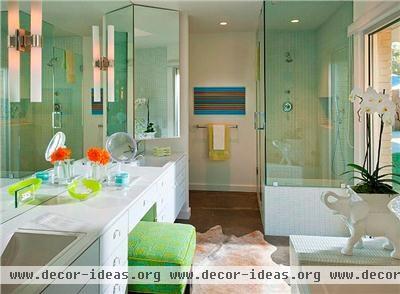 Light Contemporary Bathroom by Mary Anne Smiley