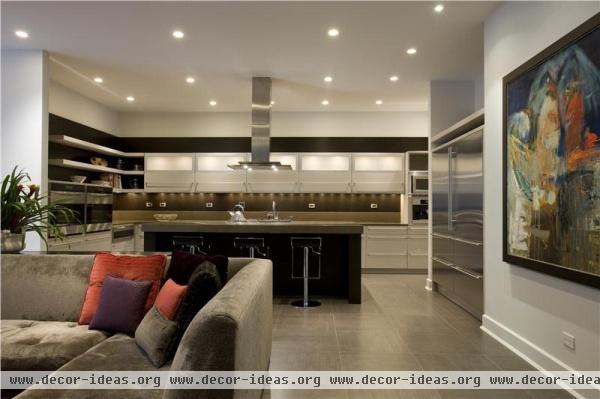 Open Contemporary Kitchen by Michael Abrams