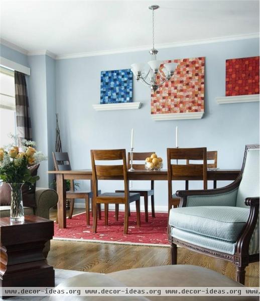 Open Transitional Dining Room by Harry Daniell