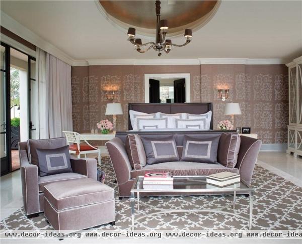 Elegant Contemporary Bedroom by Jamie Herzlinger