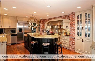 Cozy Transitional Kitchen by Adrienne Dorig