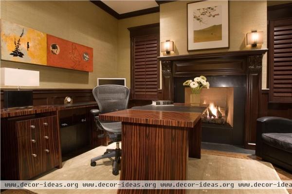 Classic Transitional Home Office by Michael Abrams